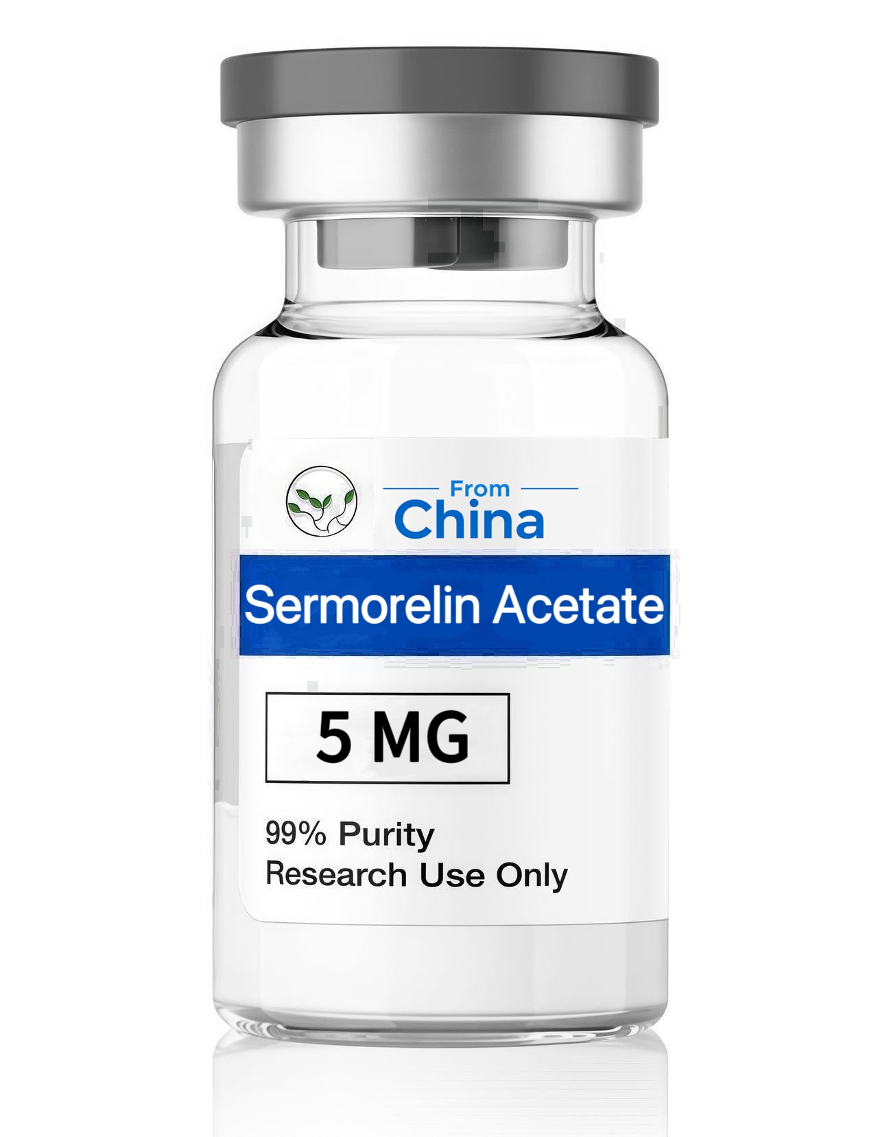 Sermorelin research peptide from solid-phase synthesis campaign